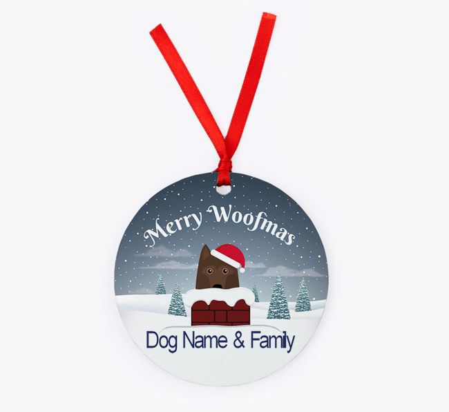 Chimney: Personalised {breedFullName} Christmas Decoration